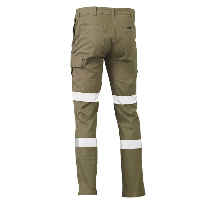 Bisley BPC6008T Biomotion Stretch Cotton Cargo Pants Khaki