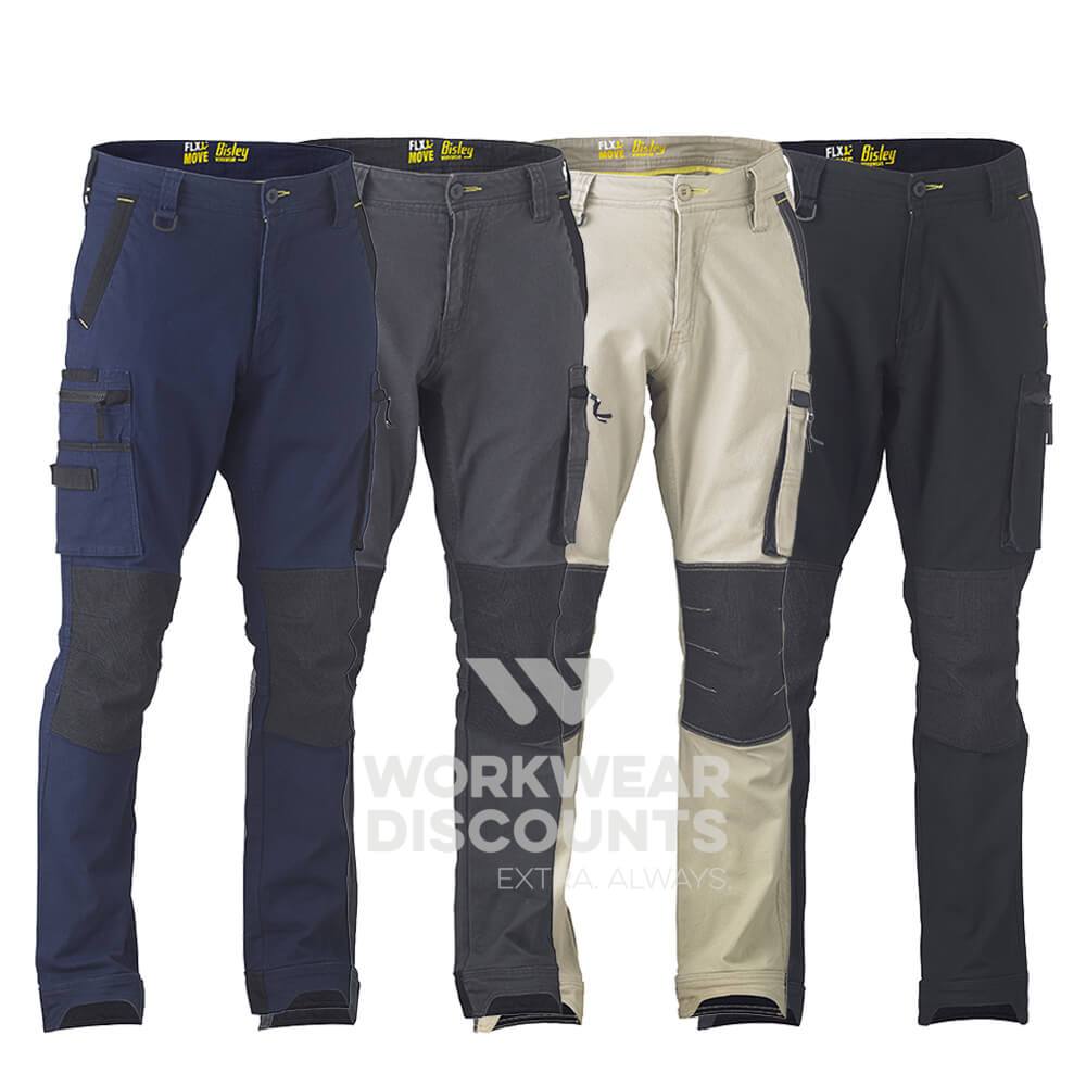 Bisley BPC6330 Flex & Move Stretch Utility Zip Cargo Pant