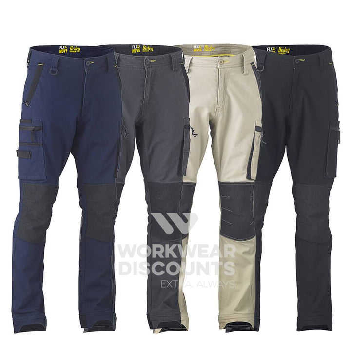 Bisley BPC6330 Flex & Move Stretch Utility Zip Cargo Pant