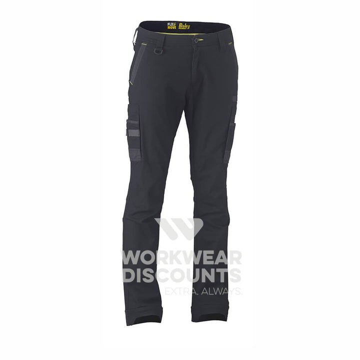 Bisley BPC6331 Flex & Move Stretch Cargo Utility Pant Black Front