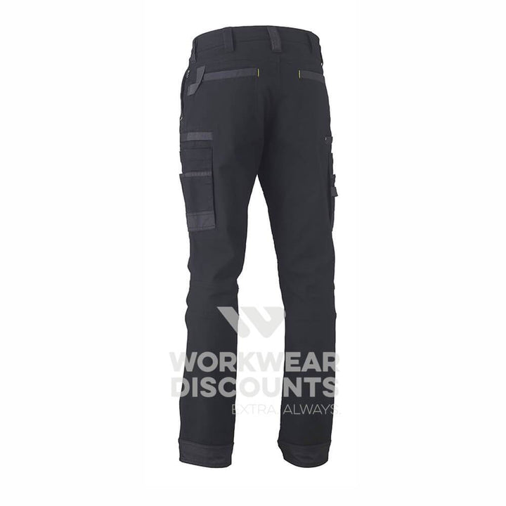 Bisley BPC6331 Flex & Move Stretch Cargo Utility Pant Black Back