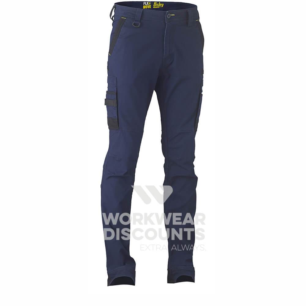 Bisley BPC6331 Flex & Move Stretch Cargo Utility Pant Navy Front