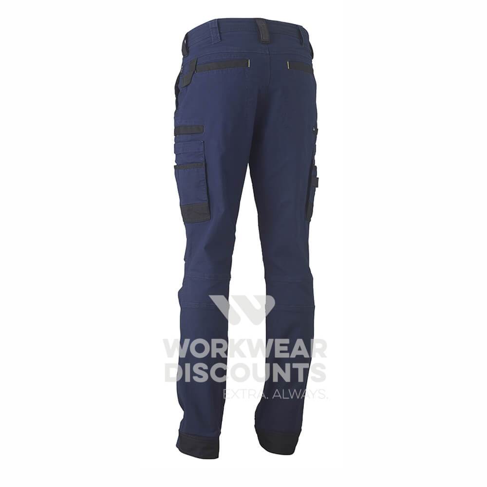 Bisley BPC6331 Flex & Move Stretch Cargo Utility Pant Navy Back