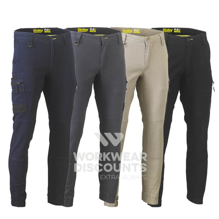 Bisley BPC6334 Flex & Move Stretch Cargo Cuffed Pants