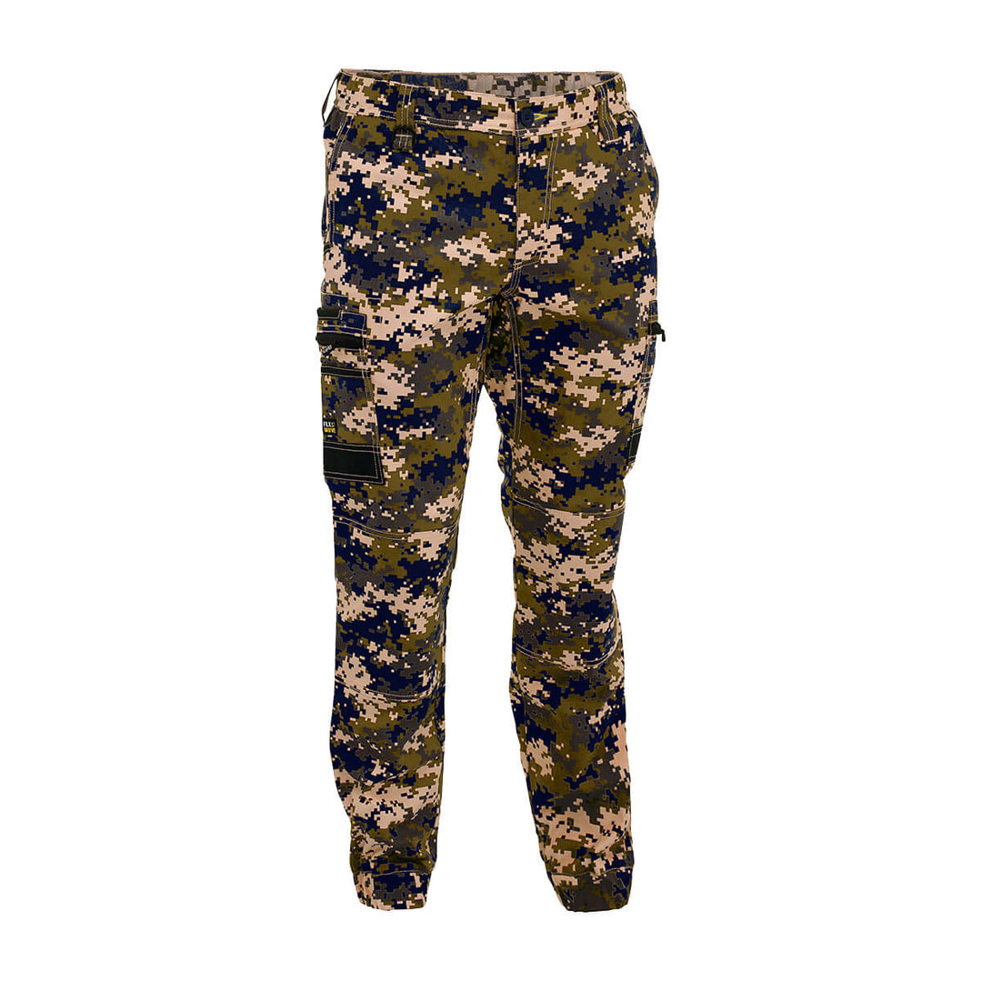 Bisley BPC6337 FLX & Move Stretch Camo Cargo Pants Army Digital Front