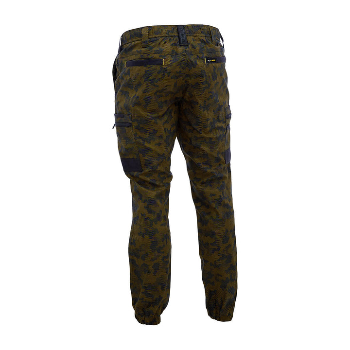 Bisley BPC6337 FLX & Move Stretch Camo Cargo Pants Army Honeycomb Back