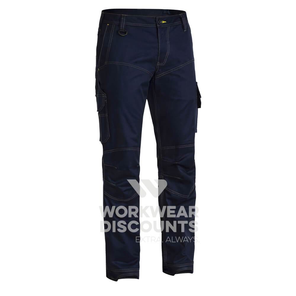 Bisley BPC6475 Engineered X Airflow Ripstop Cargo Work Pant Navy Front