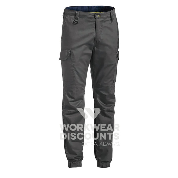 Bisley BPC6476 Engineered Ripstop Stove Pipe Cargo Work Pant Charcoal Front