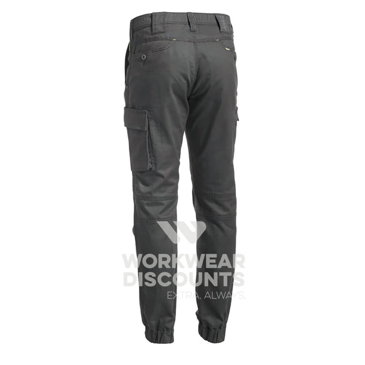 Bisley BPC6476 Engineered Ripstop Stove Pipe Cargo Work Pant Charcoal Back
