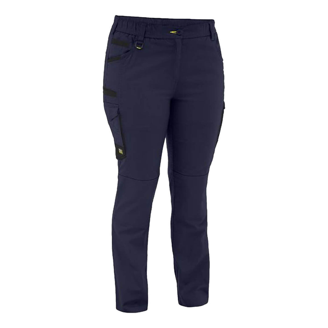 Bisley BPCL6338 Womens Flx & Move Stretch Canvas Elastic Waist Cargo Pants Navy