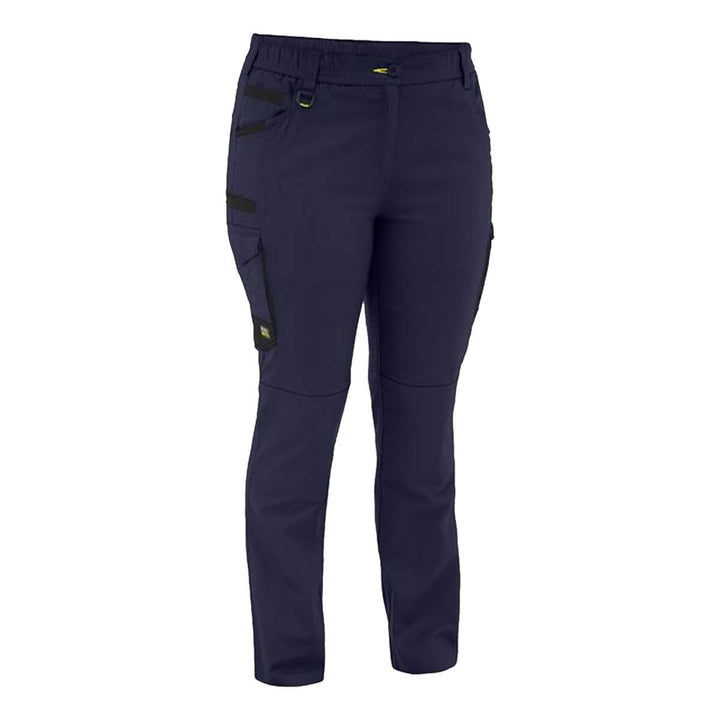 Bisley BPCL6338 Womens Flx & Move Stretch Canvas Elastic Waist Cargo Pants Navy