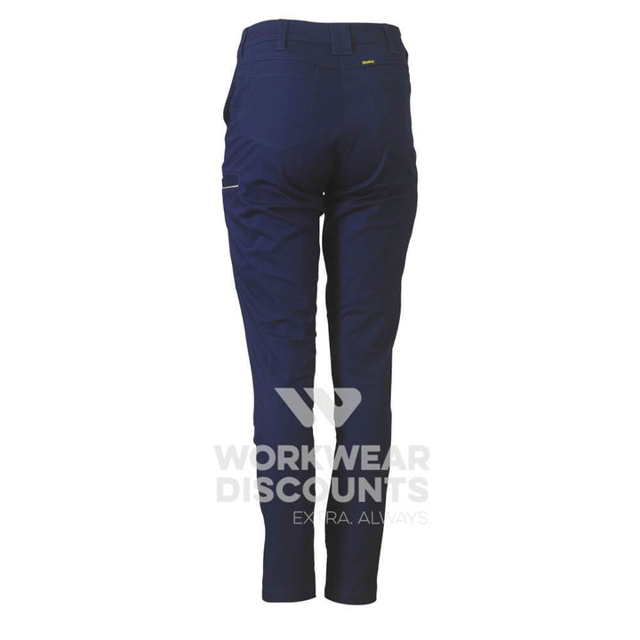 Bisley BPL6015 Womens Stretch Cotton Pants Navy Back