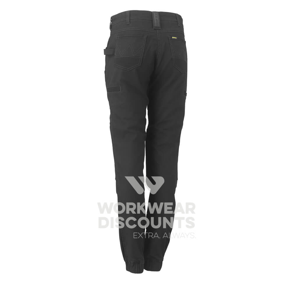 Bisley BPL6022 Womens Flex & Move Stretch Cotton Shield Pants Black Back