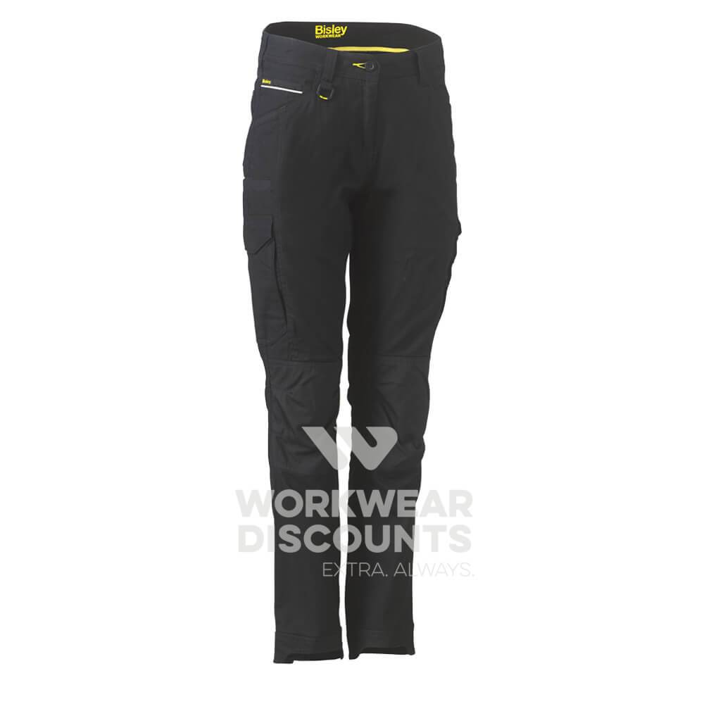 Bisley BPL6044 Womens Flex & Move Cargo Pants Black Front
