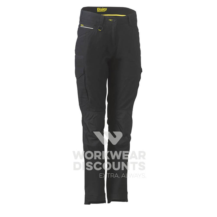 Bisley BPL6044 Womens Flex & Move Cargo Pants Black Front