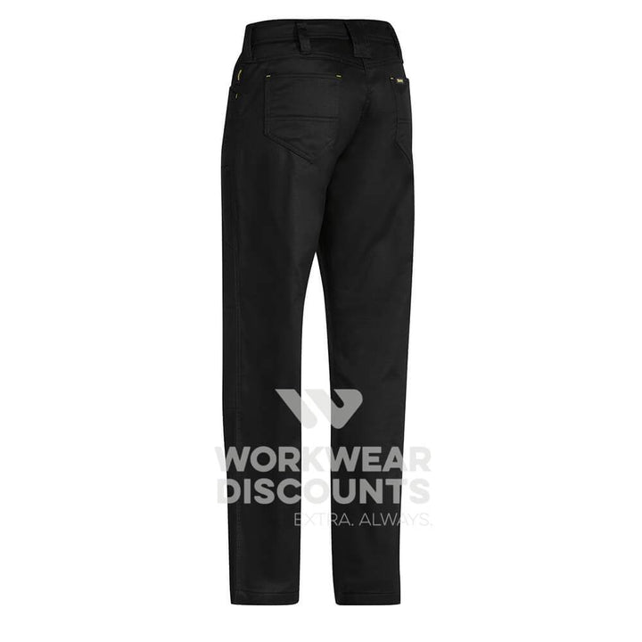Bisley BPL6474 Ladies Engineered X Airflow Ripstop Cargo Work Pant Black Back