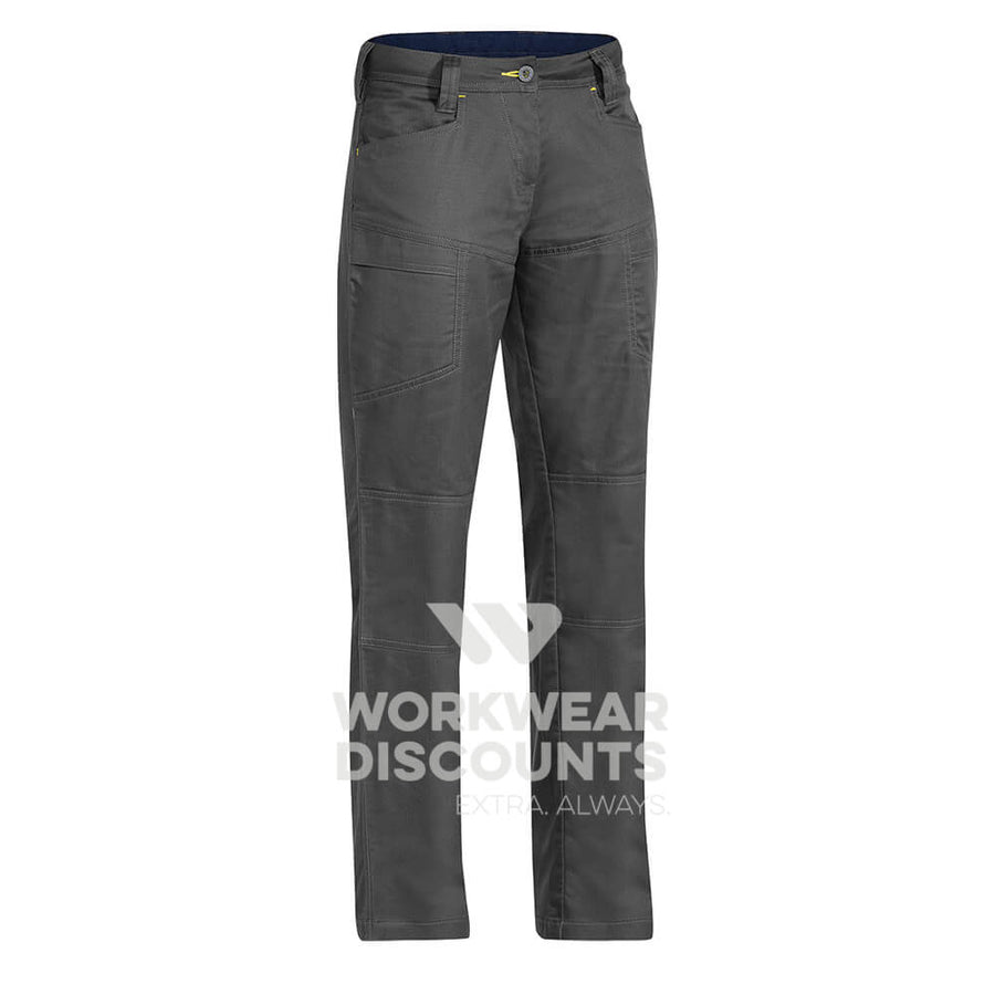Bisley BPL6474 Ladies Engineered X Airflow Ripstop Cargo Work Pant Charcoal Front