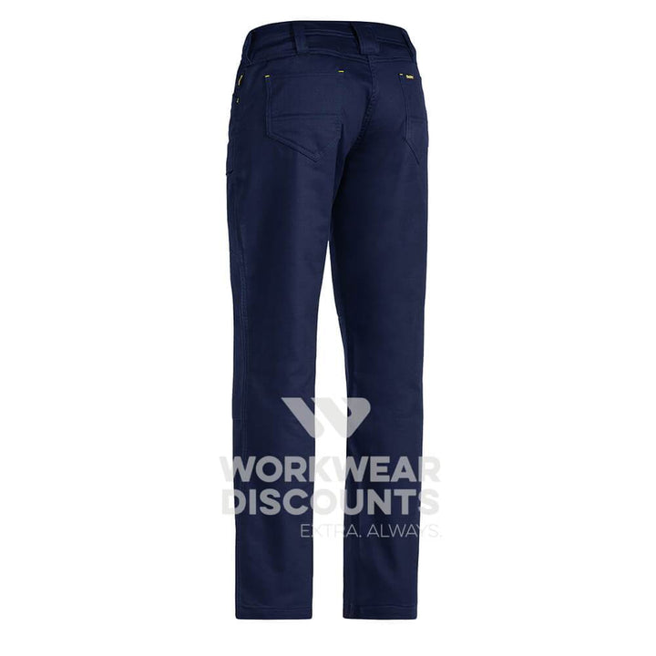 Bisley BPL6474 Ladies Engineered X Airflow Ripstop Cargo Work Pant Navy Back