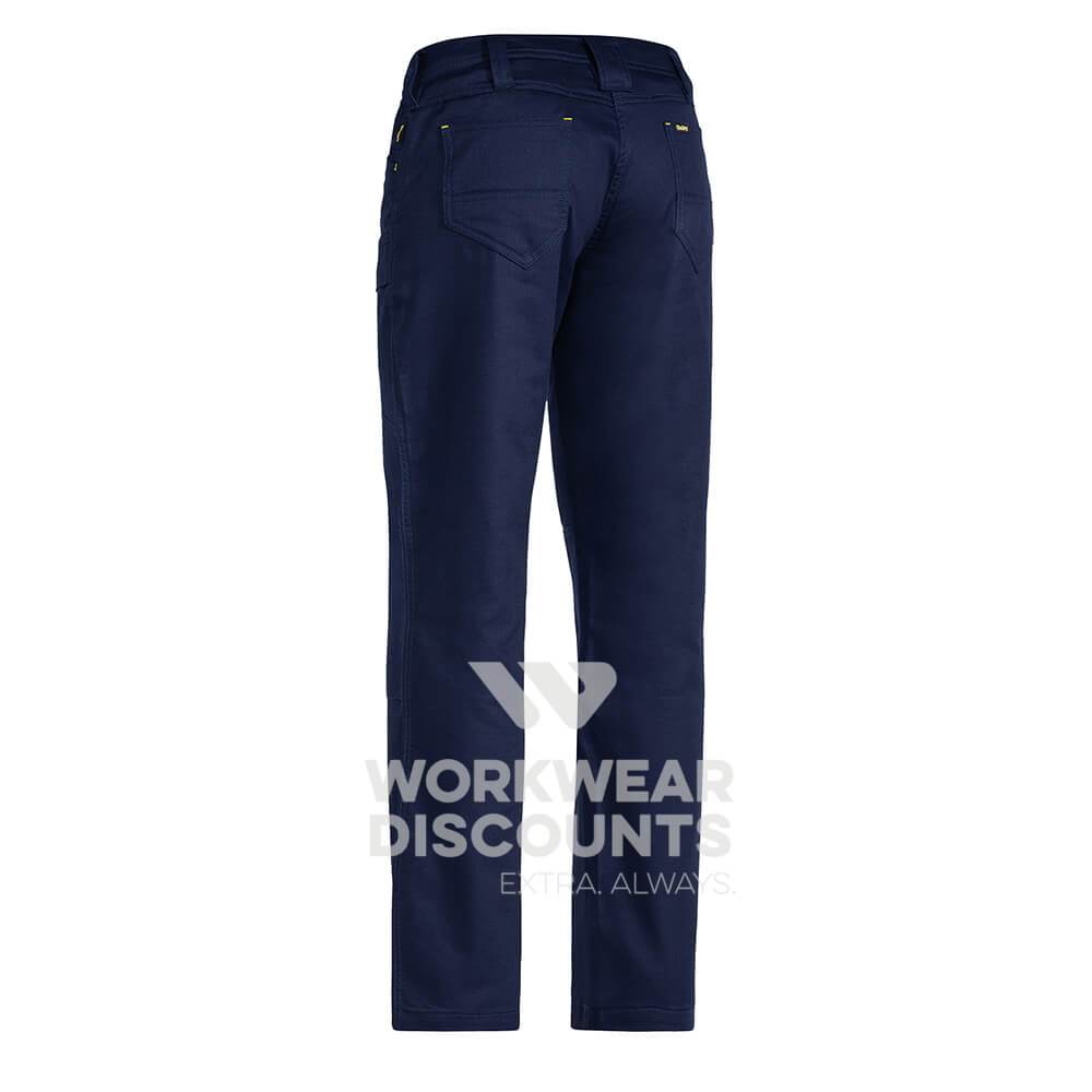 Bisley BPL6474 Ladies Engineered X Airflow Ripstop Cargo Work Pant Navy Back