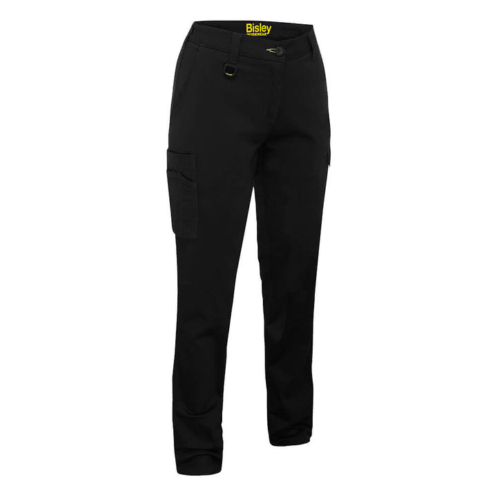 Bisley BPLC6008 Womens Stretch Cotton Cargo Pants Khaki