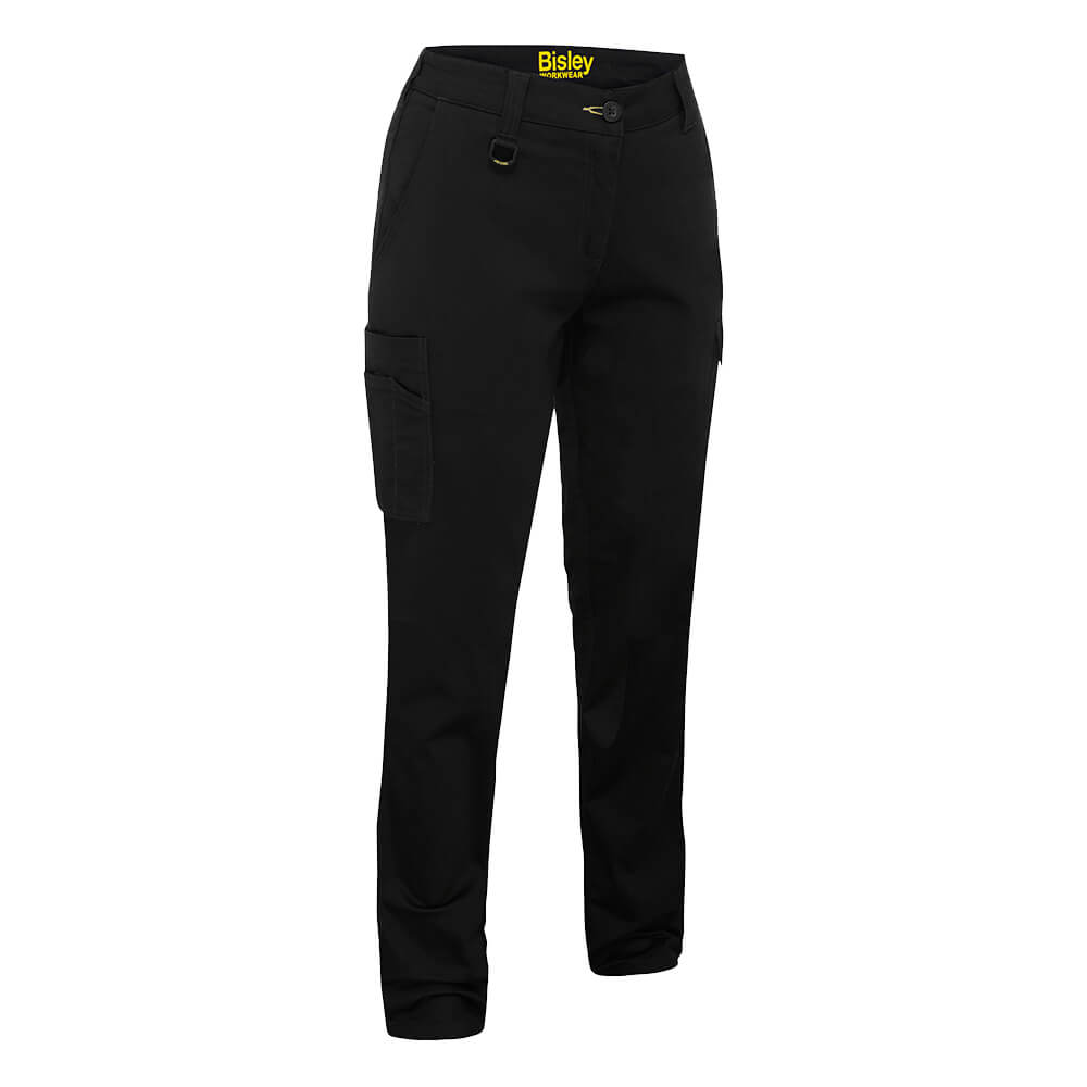 Bisley BPLC6008 Womens Stretch Cotton Cargo Pants Navy