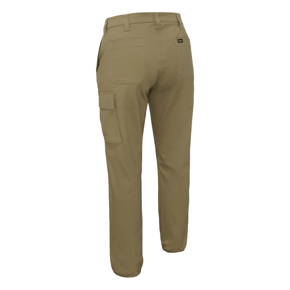 Bisley BPLC6008 Womens Stretch Cotton Cargo Pants Khaki