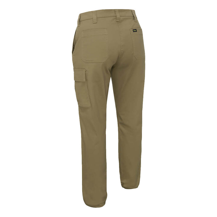 Bisley BPLC6008 Womens Stretch Cotton Cargo Pants Khaki