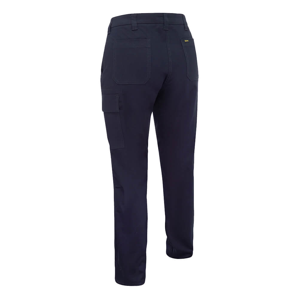 Bisley BPLC6008 Womens Stretch Cotton Cargo Pants Navy