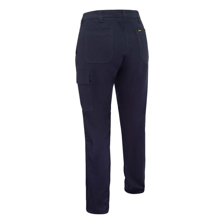 Bisley BPLC6008 Womens Stretch Cotton Cargo Pants Navy