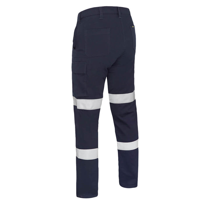 Bisley Women’s Taped Stretch Cotton Drill Cargo Pants Navy Back
