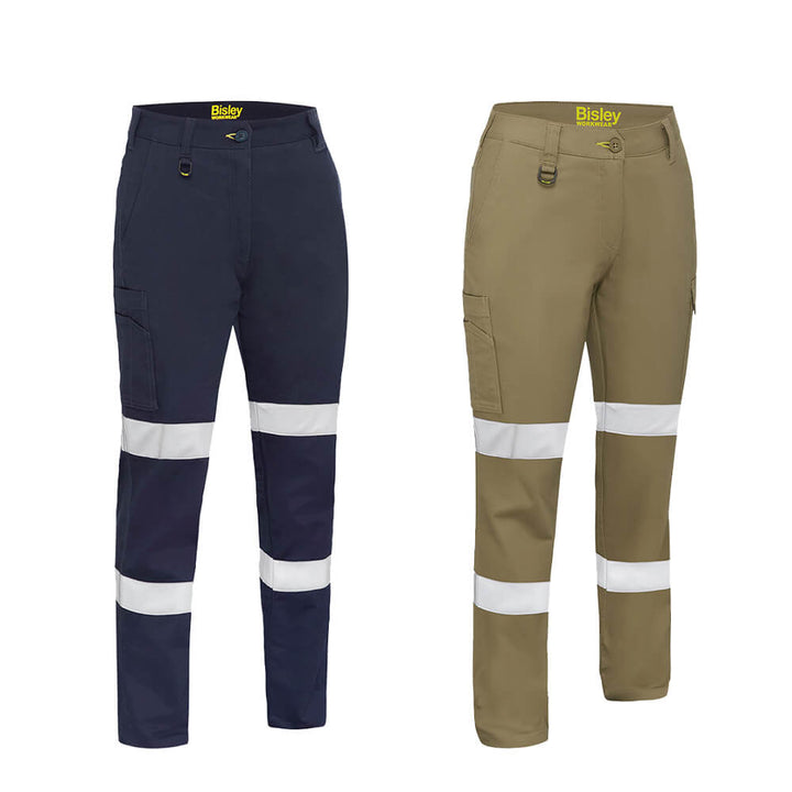 Bisley Women’s Taped Stretch Cotton Drill Cargo Pants