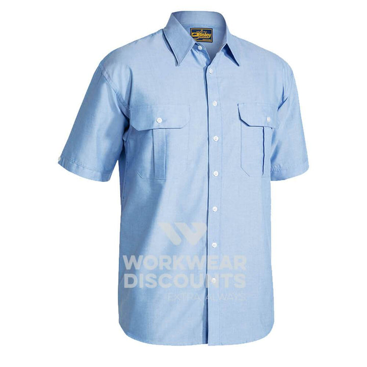 Bisley BS1030 Oxford Shirt Short Sleeve Green
