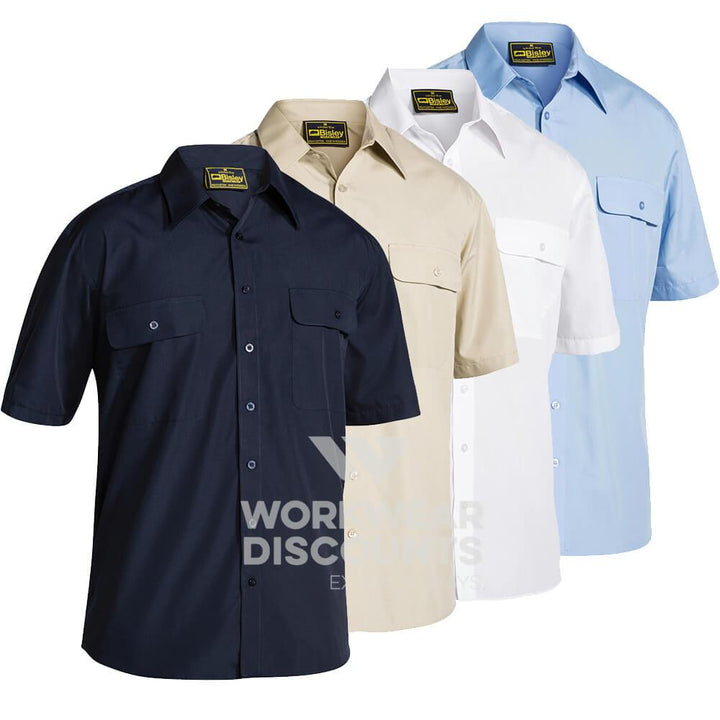 Bisley BS1526 Permanent Press Shirt Short Sleeve