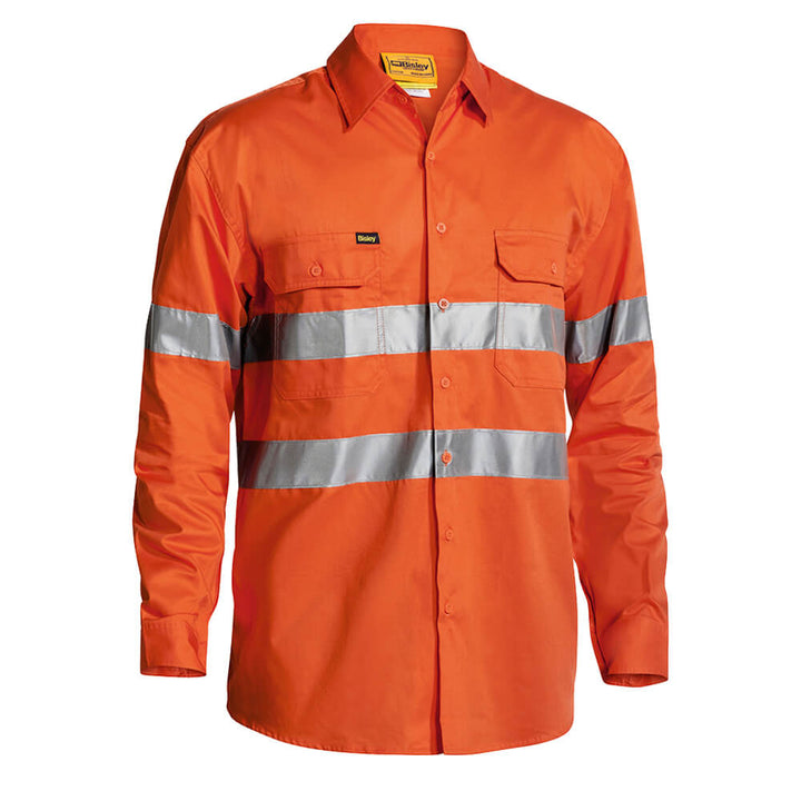 Bisley BS6897 Hi-Vis Taped Lightweight Gusset Shirt