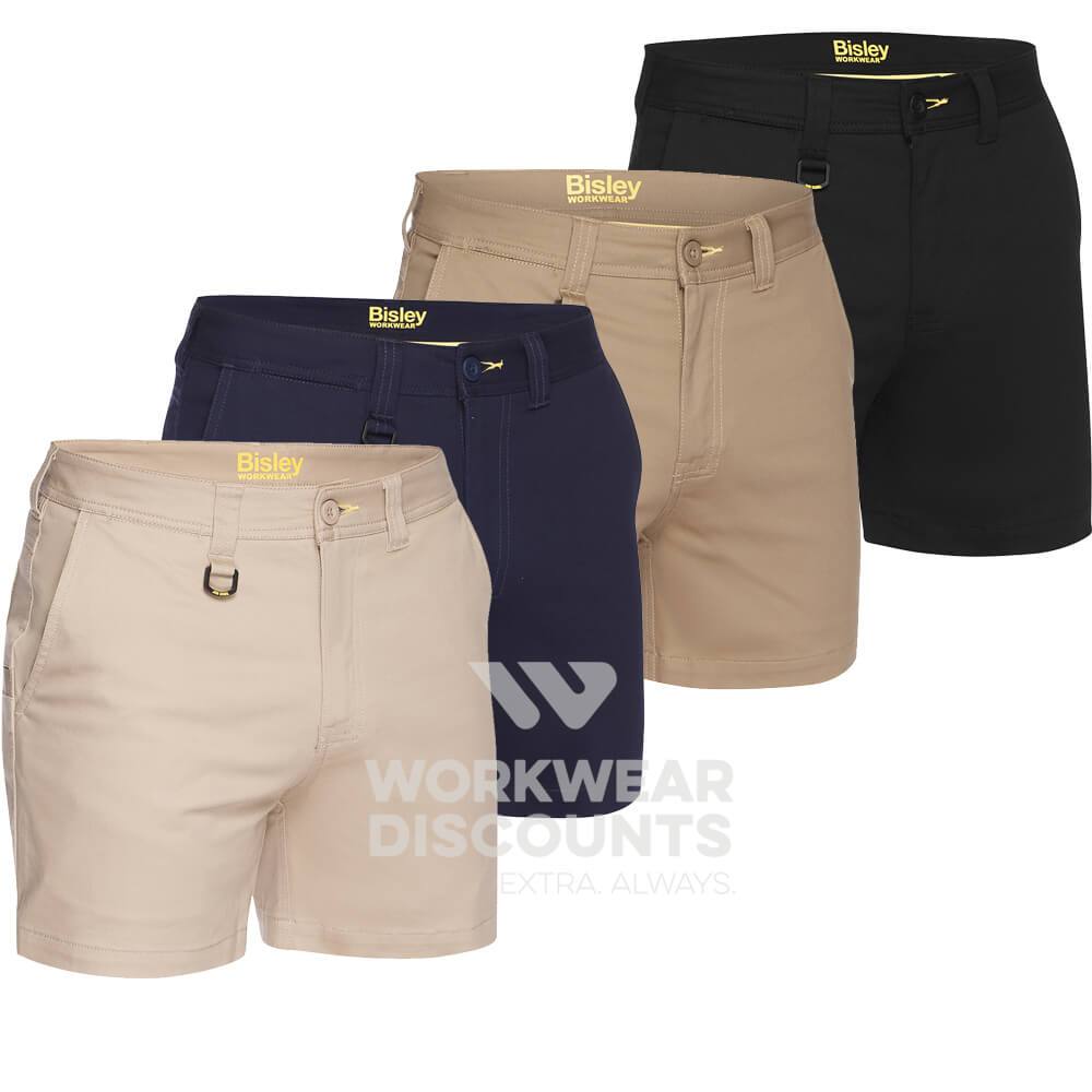 Bisley BSH1008 Mens Stretch Cotton Short Shorts