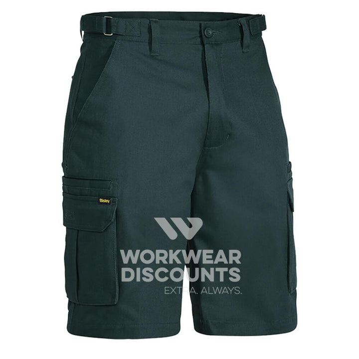 Bisley BSHC1007 Cotton Drill Cargo Shorts Bottle Front