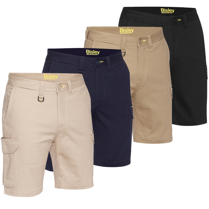 Bisley BSHC1008 Mens Stretch Cotton Cargo Short