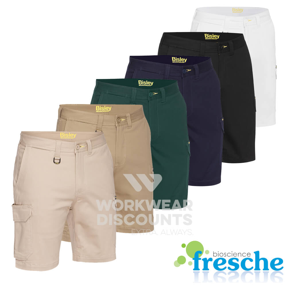 Bisley BSHC1008 Mens Stretch Cotton Cargo Short