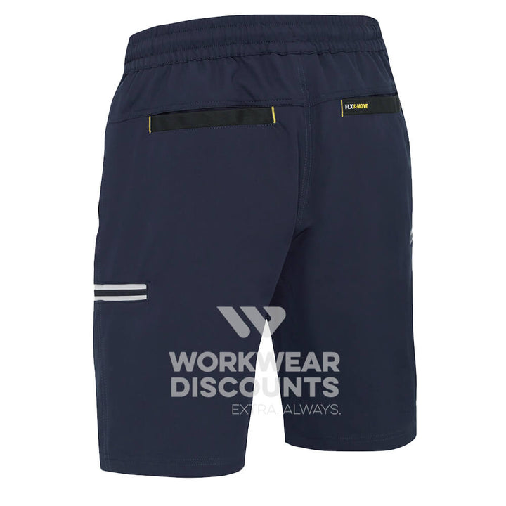 Bisley BSHC1333 Flex & Move 4 Way Stretch Elastic Waist Cargo Short Stone