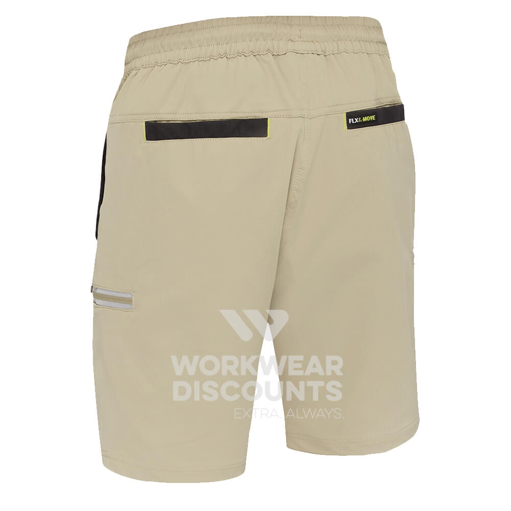 Bisley BSHC1333 Flex & Move 4 Way Stretch Elastic Waist Cargo Short Navy