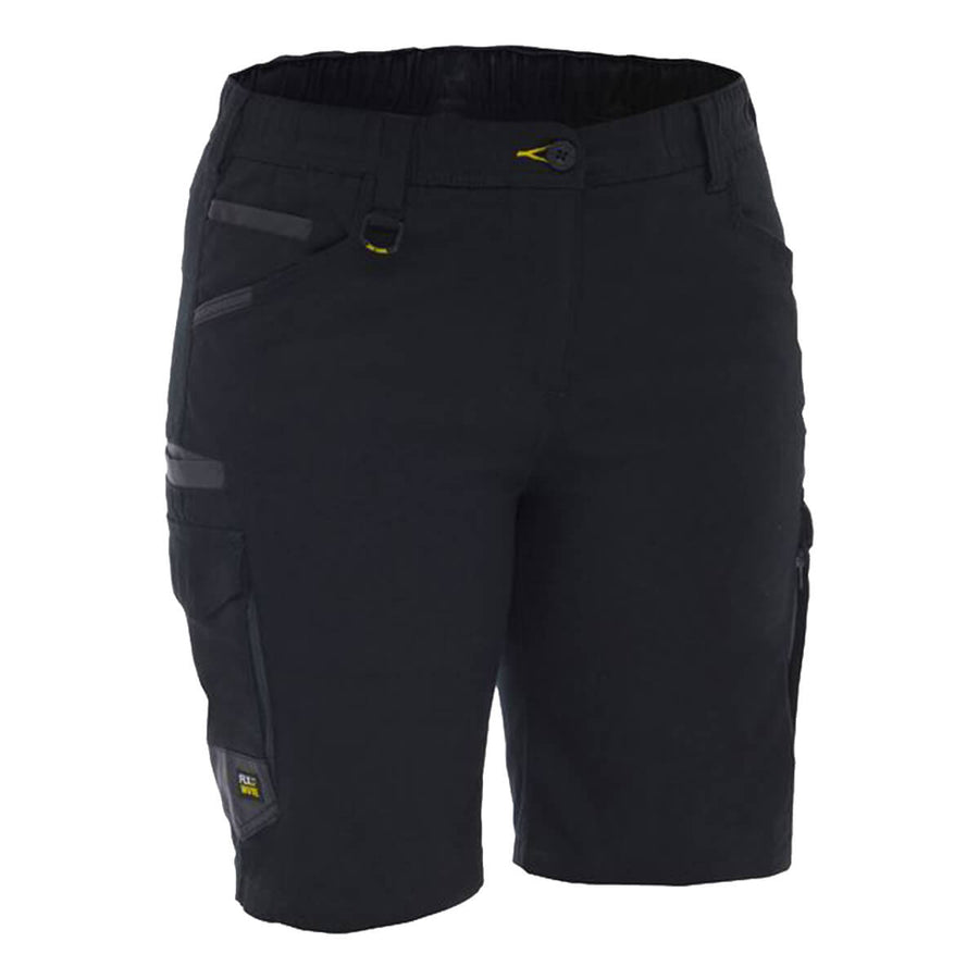 Bisley BSHC1338 Flx & Move Elastic Waist Cargo Short Black