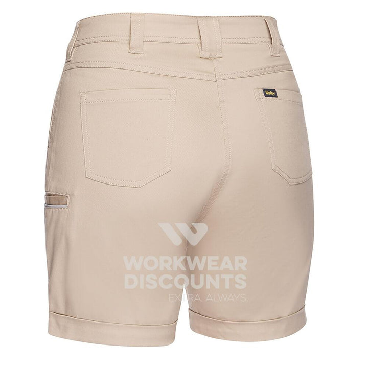 Bisley BSHL1015 Womens Stretch Cotton Short Stone Back