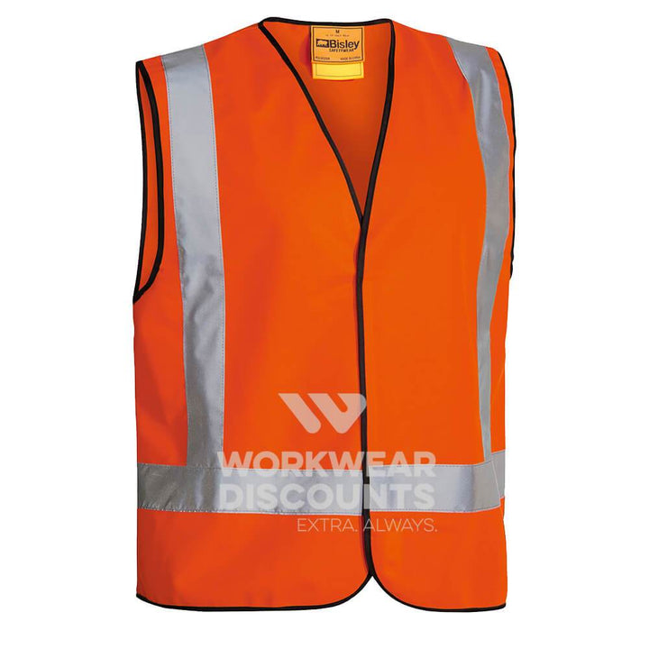 Bisley BT0347 Hi-Vis Taped Vest Orange Front
