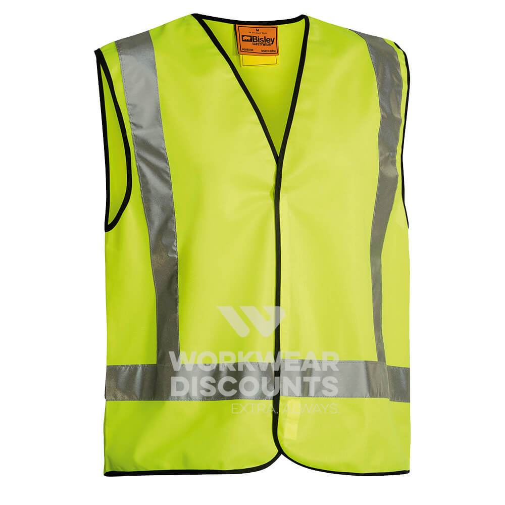 Bisley BT0347 Hi-Vis Taped Vest Yellow Front