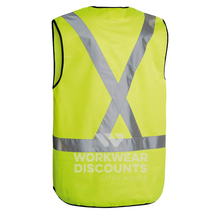 Bisley BT0347 Hi-Vis Taped Vest Yellow Back