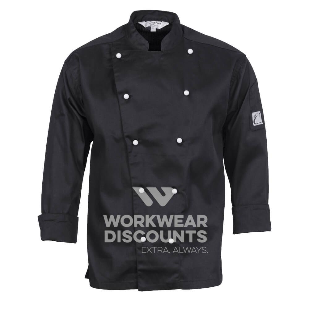 DNC 1102 Traditional Chef's Jacket Long Sleeve White