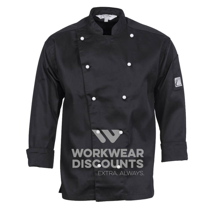 DNC 1102 Traditional Chef's Jacket Long Sleeve White