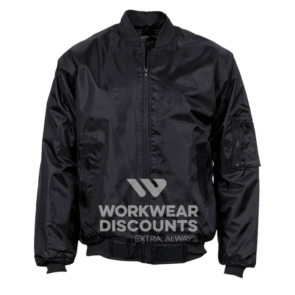 DNC 3605 Flying Jacket with Plastic Zip Black
