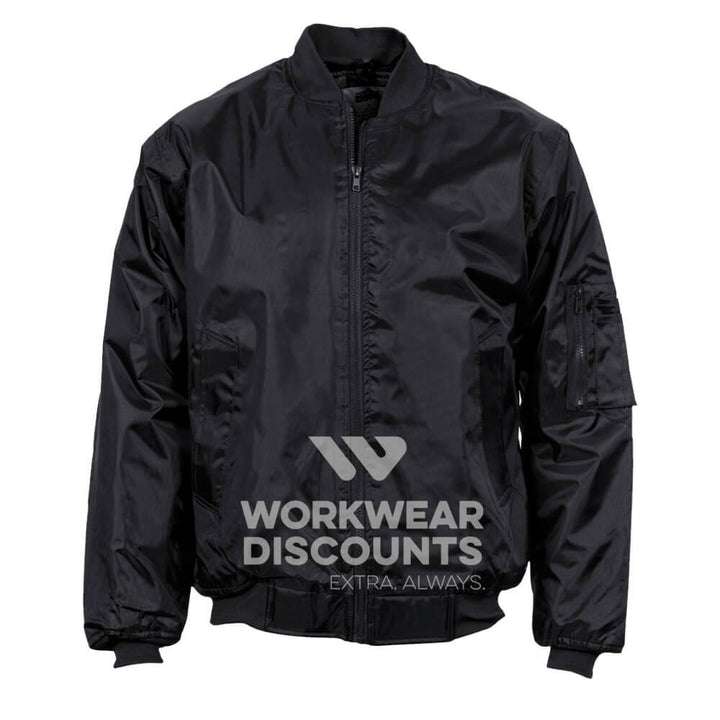 DNC 3605 Flying Jacket with Plastic Zip Black