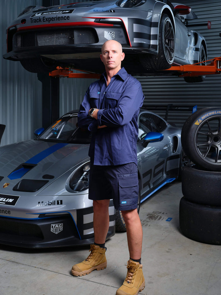 Driven DRV 45 Mens Long Sleeve Lightweight Shirt Navy – View 04